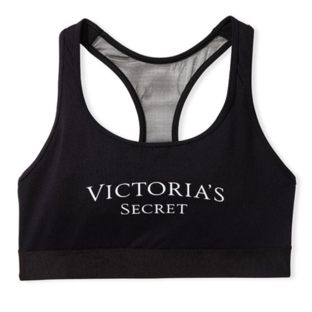 Victoria's Secret | Player Logo Sports Bra Size S In Black